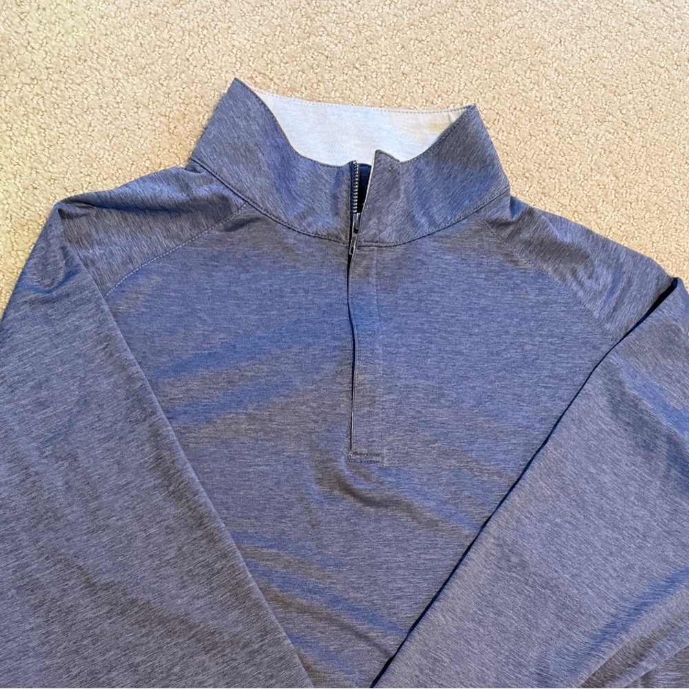 Peter Millar Stealth Blue Quarter-Zip Pullover